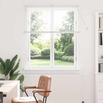 vidaXL Venetiaanse jaloezieën Wit 130 x 110 cm Aluminium, Verzenden, Nieuw, Wit