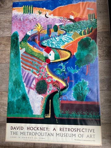 David Hockney, after - Nichols Canyon - Original Exhibition