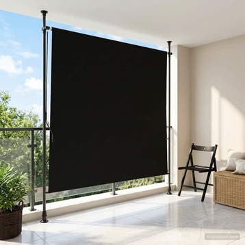 vidaXL Buiten Rolgordijn Zwart 150 x 270 cm, Verzenden, Nieuw