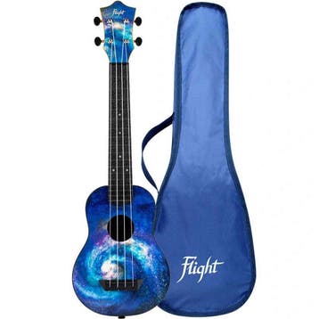 Flight TUSL-40 SPACE Soprano Longneck Ukulele met Linden, Ophalen of Verzenden, Nieuw