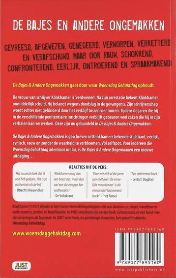 De bajes & andere ongemakken 9789077895160 R. Klinkhamer, Verzenden, Gelezen, R. Klinkhamer