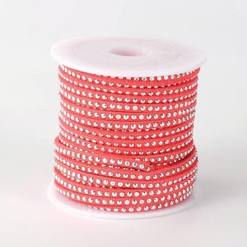 1 meter imitatie Suède leer 3mm met zilver aluminium stud.., Ophalen of Verzenden, Nieuw, Draad