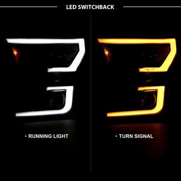 ANZO 2015-2017 Ford F-150 Projector Headlights w/ Plank, Ophalen of Verzenden, Nieuw