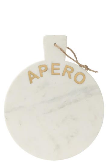 Kaasplank Rond Apero Marmer Wit, Verzenden, Nieuw