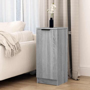 vidaXL Dressoir 30x30x70 cm bewerkt hout grijs sonoma, Huis en Inrichting, Verzenden, Nieuw, Overige houtsoorten, Minder dan 50 cm
