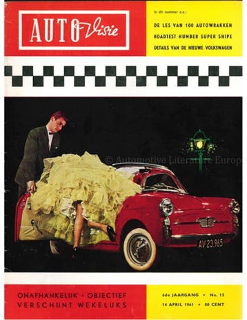 1961 AUTOVISIE MAGAZINE 15 NEDERLANDS, Boeken, Auto's | Folders en Tijdschriften, Nieuw, Author