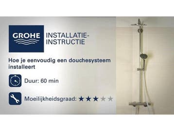 GROHE Vitalio Joy 180 Douchesysteem - Regendouche Ø 18 cm -, Doe-het-zelf en Verbouw, Verzenden, Zo goed als nieuw
