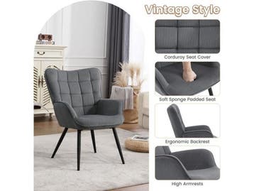 WOLTU Wing Chair, Modern, Relaxstoel, TV-stoel, Comfortabel,, Verzenden, Nieuw