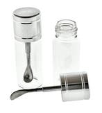 Teletoot doseer potje - wit glas     Mini glazen potje, Ophalen of Verzenden, Nieuw