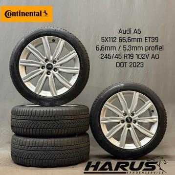 Winterwielen originele Audi A6 19 inch 4K0601025M, Auto-onderdelen, 19 inch, Banden en Velgen, Personenwagen, Gebruikt