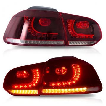 Achterlichten led VW Golf VI 10/08- R-look Dynamic LED, Ophalen of Verzenden, Nieuw