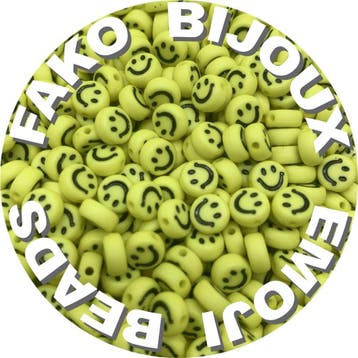 Fako Bijoux - Emoji / Smiley Kralen - Acryl - 7mm - Sieraden, Verzenden, Nieuw