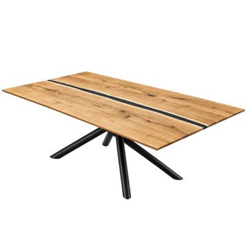 bert plantagie Eettafel Maas Epoxy - Ongebruikt, Huis en Inrichting, 100 tot 150 cm, Eikenhout, Ophalen of Verzenden, Zo goed als nieuw