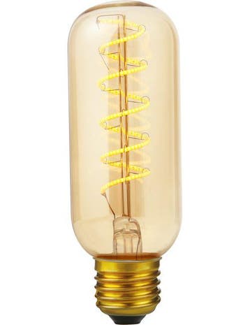 SPL LED buislamp E27 4.5W 200lm 2000K Goud Dimbaar T45, Ophalen of Verzenden, Nieuw