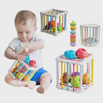 Montessori Vormenstoof Kubus - Educatief Speelgoed voor Baby, Verzenden, Nieuw