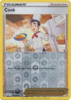 Trainer Cook 228/264 reverse holo (Fusion Strike), Ophalen of Verzenden, Nieuw, Losse kaart, Foil
