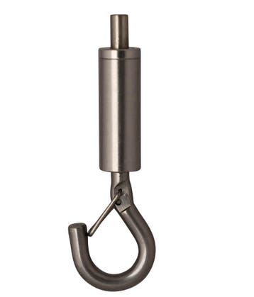 Ophangsysteemhaak Rvs met veerclip en zij uitgang, Verzenden, Nieuw