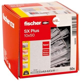 Spreidplug | Fischer | 50 stuks (10x50), Verzenden, Nieuw