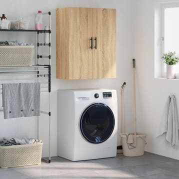 vidaXL Bovenkast 69,5x34x90 cm sonoma eikenkleurig, Verzenden, Nieuw, 50 tot 100 cm, Minder dan 100 cm