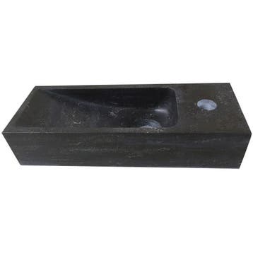 Wiesbaden Raw - Fontein - Rechts - 38x14x8cm - Hardsteen, Ophalen of Verzenden, Nieuw
