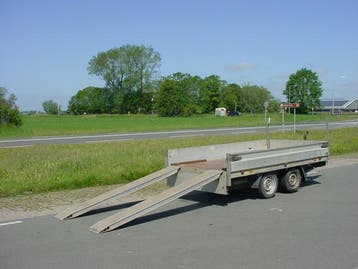 Hapert D2700 kipper met oprijpakket afm. 305x160cm 2700kg, Auto diversen, Ophalen, Gebruikt