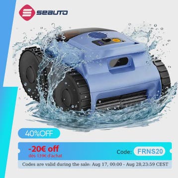 Seauto SAT 20/20PRO Draadloze Zwembad Reinigingsrobot met So, Verzenden, Nieuw
