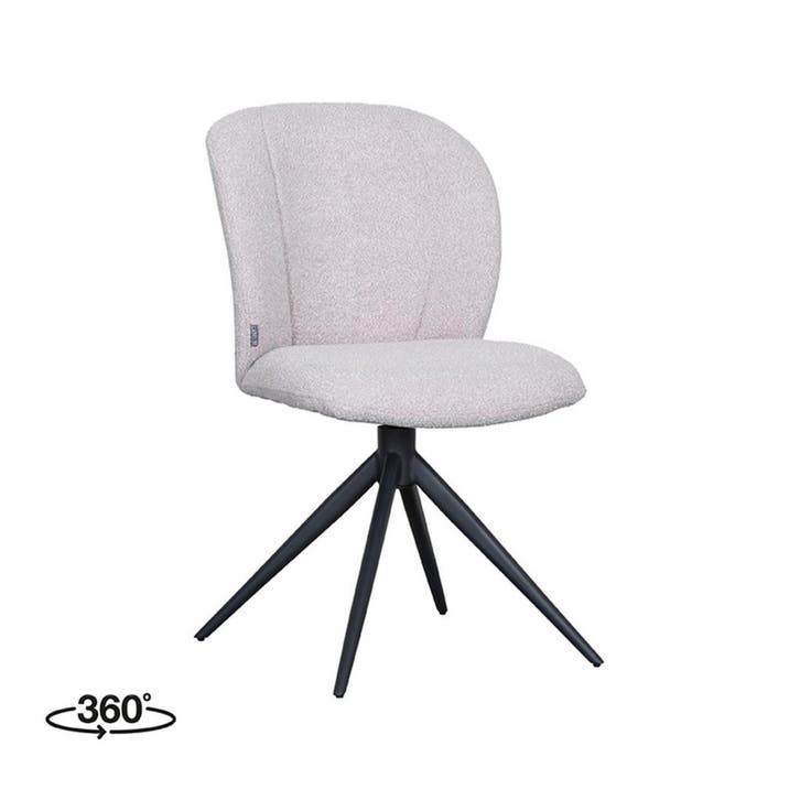 Stoel Kimo | Naturel | Boucle | Zwart Metalen Frame | 2, Zakelijke goederen, Horeca | Keukenapparatuur, Nieuw in verpakking, Verzenden