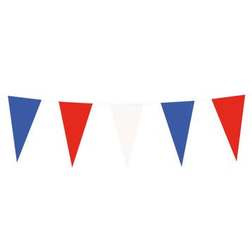Papieren Vlaggenlijn Rood-Wit-Blauw (10m), Ophalen of Verzenden, Nieuw
