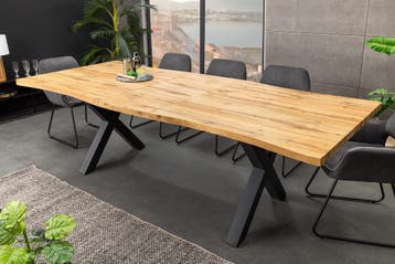 Uitschuifbare eettafel WILD 160-200cm bruin wild eiken, Ophalen of Verzenden, Nieuw