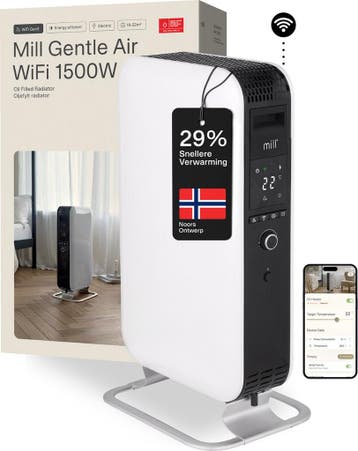 Mill OIL1500WIFI3 WiFi-geïntegreerde design olieradiator -, Doe-het-zelf en Verbouw, Ophalen of Verzenden, Zo goed als nieuw