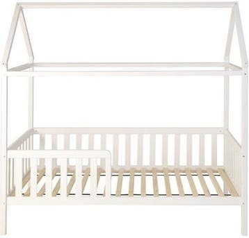 Kinderbed Huisje Wit | Tweedekansje | OP=OP, Ophalen of Verzenden, Zo goed als nieuw, 180 cm of meer, 85 tot 100 cm