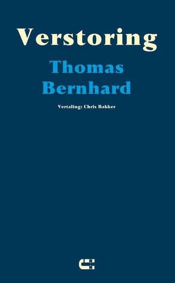 Verstoring | Thomas Bernhard | Nieuw, Ophalen of Verzenden, Nieuw, Thomas Bernhard