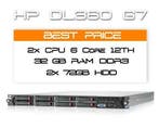 Server HP DL360 G7 / 12 Core 24TH / 32GB / 2x 72GB 10K SAS, Ophalen of Verzenden, Zo goed als nieuw, 2 tot 3 Ghz, Hot swappable onderdelen