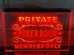 Poker room neon bord lamp LED cafe verlichting reclame licht, Verzamelen, Merken en Reclamevoorwerpen, Verzenden, Nieuw