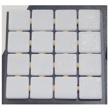 Mozaïek Ezarri Lisa Collection 2.5x2.5 cm Glossy White, Ophalen of Verzenden, Nieuw