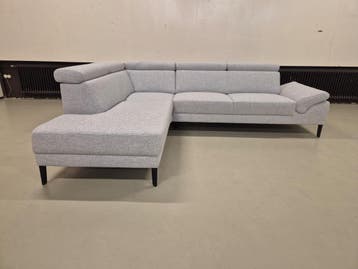30% KORTING - SHOWROOM OUTLET - MONTEL MODENA - GRIJS - SALE, 250 tot 300 cm, Nieuw, Ophalen of Verzenden, Montel modena, urban, uitverkoop, sale, design, hoofdsteunen