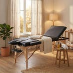 Massagetafel 4cm Schuim | Zwart | Beste Prijs, Ophalen of Verzenden, Nieuw, Massagetafel