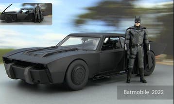 Jada Toys 1:18 - Modelauto (2) - Batmobile Filme The Batman, Nieuw