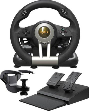 SHOWMODEL Race Stuur met Pedalen & Flippers - Game Stuur - G, Verzenden, Nieuw