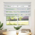 vidaXL Zebra rolgordijn 140,9 x 175 cm stofbreedte 136,7 cm, Verzenden, Nieuw, Wit