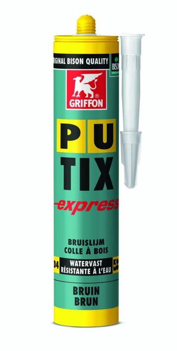 Griffon pu tix express d4 1 stuk, 310 ml, bruin, koker, Verzenden, Nieuw