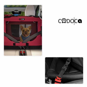 Hondentransportbox Donker Rood XXL 90x61x65cm (Voor in Huis), Verzenden, Nieuw