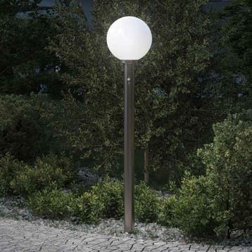 vidaXL Bolderverlichting met sensor 120 cm roestvrij staal, Verzenden, Nieuw