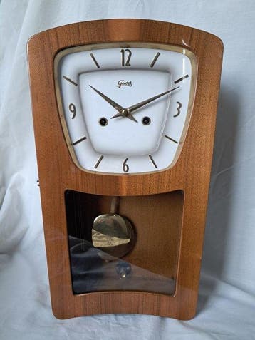 Regulateur wandklok - Gewes - Mid-century modern Hout,