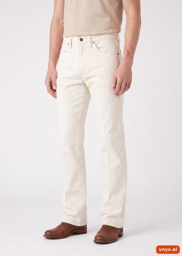 Wrangler Jeans Heren maat WW28 / L36 Wit Vintage, Ophalen of Verzenden, Nieuw