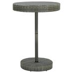 vidaXL Tuintafel 75,5x106 cm poly rattan grijs, Verzenden, Nieuw