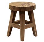 Boomstam krukje rond 4 poot 36x36xH46 cm 4 poten, Ophalen of Verzenden, Nieuw