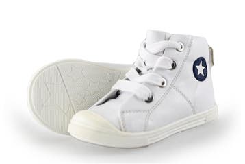 Jopper Hoge sneakers Jongens in maat 22 Wit, Verzenden, Schoenen, Zo goed als nieuw, Jongen of Meisje