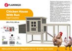 Kippenhok Capri Country – Houten kippenhok met ren – Bru, Dieren en Toebehoren, Pluimvee | Toebehoren, Verzenden, Nieuw, Kippenhok of Kippenren