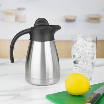 Thermoskan met schroefdop 0,5L, Geborsteld RVS, Verzenden